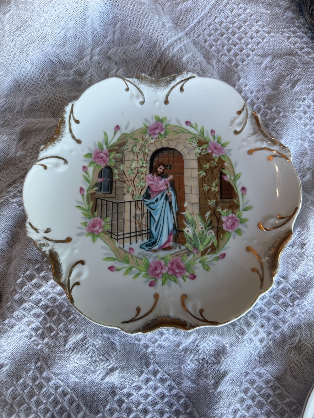 Vintage “Jesus Knocking at Hearts Door” Collectors Plate